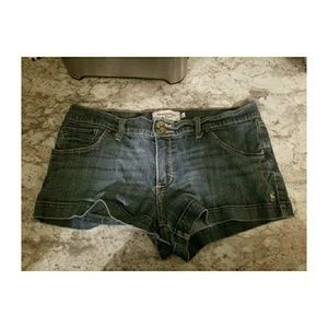 Abercrombie and Fitch Blue Jean Shorts